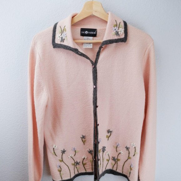 Sag Harbor Sweaters - Vintage Sag Harbor Wool & Mohair Blend Sweater